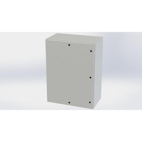 1/4 Turn Latch Electrical Enclosures, 48 in H, 20 in D, 36 in W, NEMA 3R, 4, 12, 13, Carbon Steel